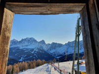 Skiurlaub Drei Zinnen - Blick aus Heuhütte
